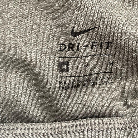 Nike Gray Racerback Sports Bra with Large Logo - Picture 4 of 5